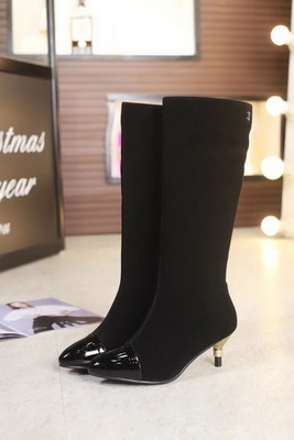 CHANEL Knee-high boots Lined with fur Women--015
